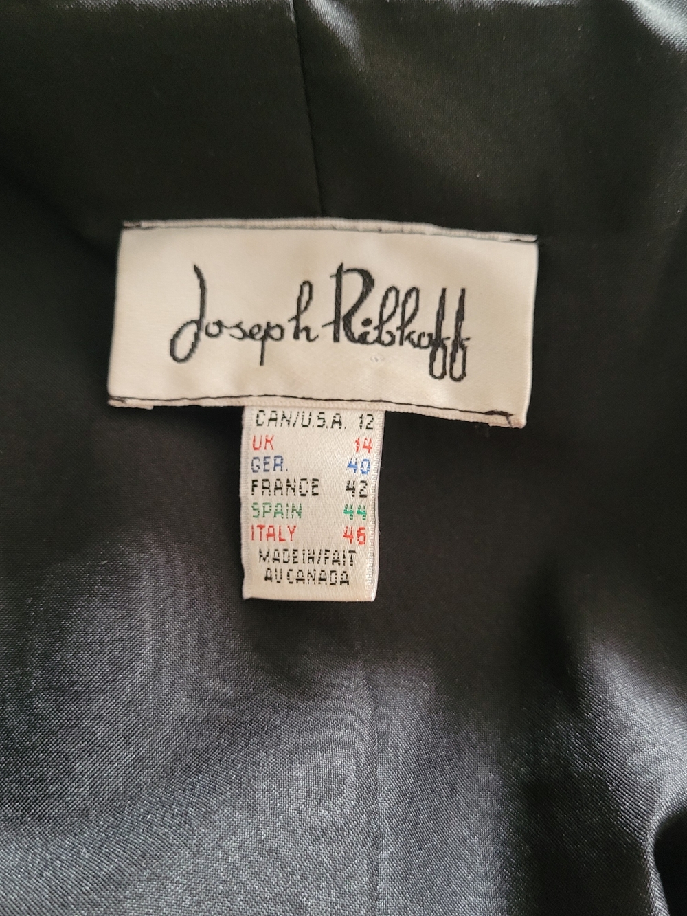 Joseph Ribkoff Black Trench Coat with Self-Tie Belt - Picture 8 of 16